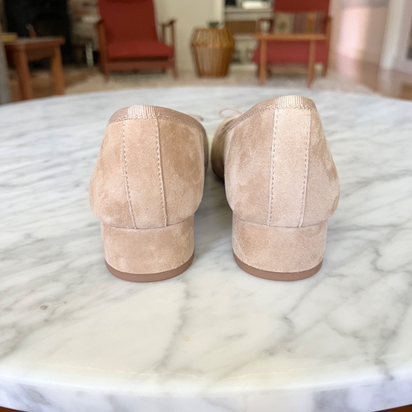 Veronica Beard NWOT Cecile Suede Low Block Heel Ballet Pump in Sand Size 6 - Picture 7 of 8